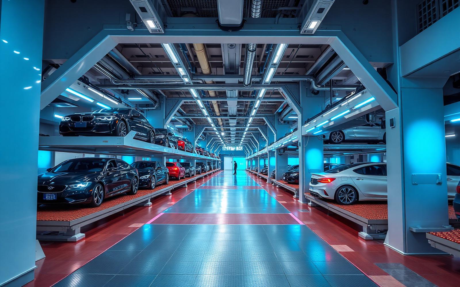 Automated parking interior
